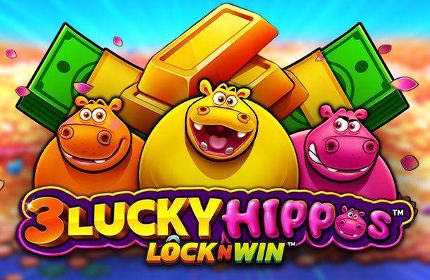 3 Lucky Hippos Lock and Win Slot von Games Global